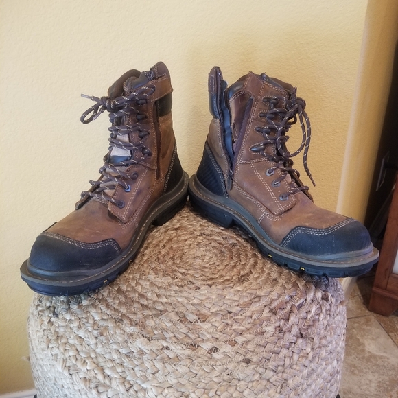 Mens Caterpillar Safety Toe Boots - Picture 2 of 10